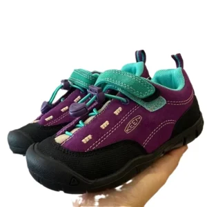 Children’s Boys Girls’ Genuine Leather Stitching Color Trainers Kids Mountaineering Sports Shoes Toddlers Running Shoes