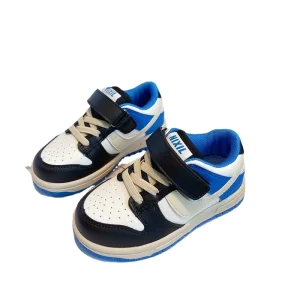 Children’s Boys GirlsCasual Soft Soled Leather Sports Shoes Kids Students Resistant Breathable Casual Board Shoes