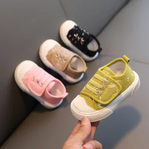 Children’s Canvas Kids Shoes Boys Girls Fashion Sneakers Casual Shoes Teen Comfy Bottom Sport Running Shoes Child Canvas