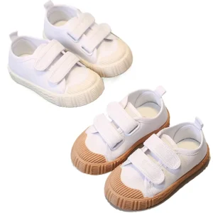 Children’s Canvas Shoes Fashion Kids Casual Sports Running Shoe Soft Bottom Non slip Breathable Toddler Flat Sneakers 24 33 Size