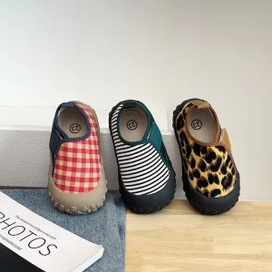 Children’s Canvas Shoes Non-slip Casual Shoes for Boys Girls Comfortable Baby Walking Shoes