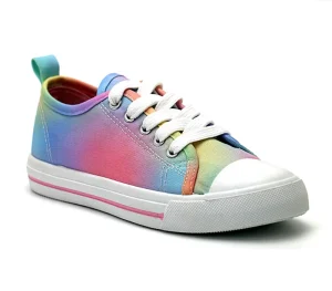 Children’s Canvas Shoes Spring Summer Color Matching Elastic Low top Boys and Girls Baby Soft Bottom Casual Kids Sneakers