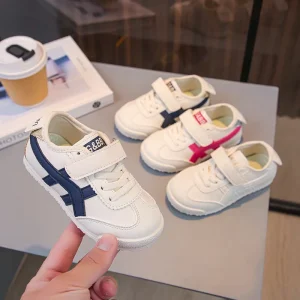New Style Kid Casual Board Shoes Soft Soled Baby Girls and Boys White Sports Footwear Unisex School Sneakers for Kids
