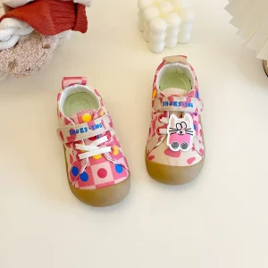Children’s Casual Canvas Shoes Non-slip Breathable Fashionable Printed Canvas Shoes