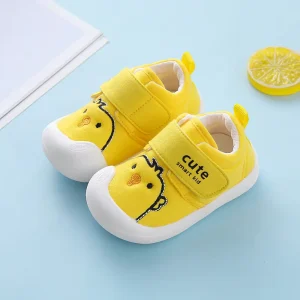 Children’s Casual Canvas Shoes for Spring Autumn Non-Slip Indoor Kindergarten Shoes for Girls and Boys Baby Shoes