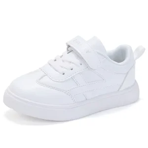 Children’s Casual School White Shoes Walking Style Footwear Outdoor Teenager Boy Blank White Sneakers for Kids