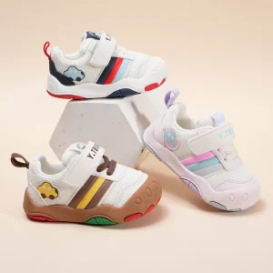 Children’s Casual Shoes Matched Color Casual Sports Shoes Thin Sole Comfortable Leisure Sneakers Shoes for Little Kids