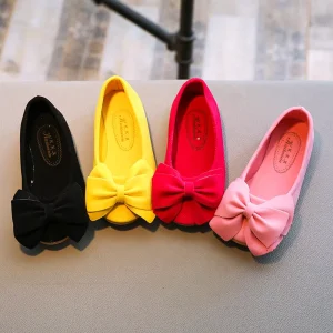 Children’s Casual Shoes Soft Sole Bowknot Mary Jane Shoes for Girls