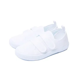 Children’s Casual White Canvas Shoes for Summer Outdoor School Use Factory Kids’ Shoes Option for Girls