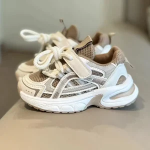 Children’s Comfortable Breathable Leisure Non-slip Sneakers Mesh Thick Bottom Classic Pop Shoes