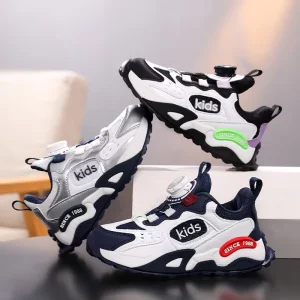 Children’s Comfortable Waterproof Flat Lightweight Shoes for Boys & Girls All Seasons Outdoor Non-Slip