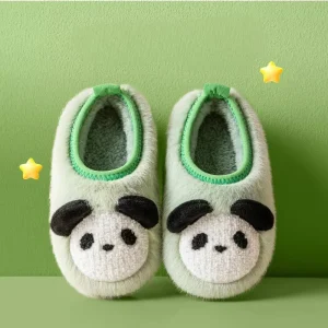 Children’s Cotton Shoes for Boys and Girls Cute Animal Style with Anti slip Soft Soles and Warm Insulation Baby Plush Shoes