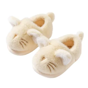 Children’s Cotton Slippers for Winter Suitable for Home and Indoor Soft and Warm Baby Cotton Shoes for Boys and Girls