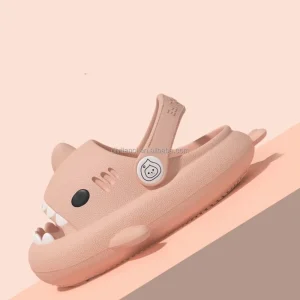 Children’s Cute Shark Shoes Summer Baby Non slip Thick Sole Sandals Cartoon Soft Soled Children’s Slippers and Sandals