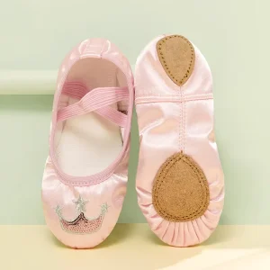 Children’s Dance Shoes Kindergarten Ballet Shoes Kids’ Soft-soled Practice Shoes Elastic Waist Kids’ Dance Shoes