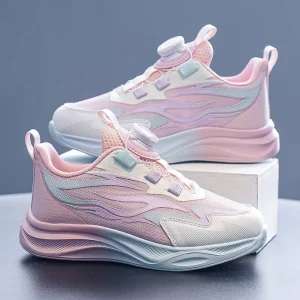Children’s Fitness Cross training Shoes Anti Slip Lightweight Walking Sneakers Girls Casual Kids Sport Footwear