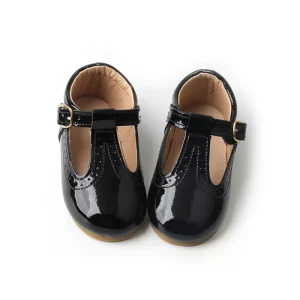 Children’s Flat British Leather Mary Jane Shoes Girls Princess Soft-sole Kids School Shoes Dress Shoes for Girls