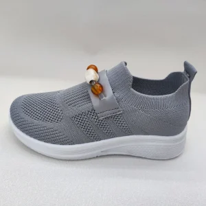 Children’s Fly Knit Mesh Lining Lightweight Breathable Walking Shoes Summer Autumn Comfort Casual Slip-on Sneakers