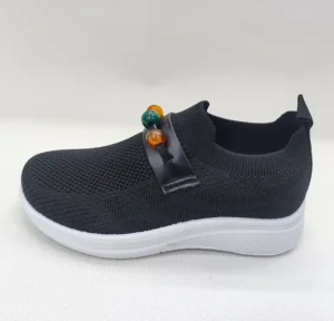 Children’s Fly Knit Mesh Lining Lightweight Breathable Walking Sneakers Summer Autumn Comfort Casual Slip on Shoes