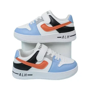 Children’s Football Sports Shoes Non-Slip Kids Splicing Color Soft Casual Shoes for Boys