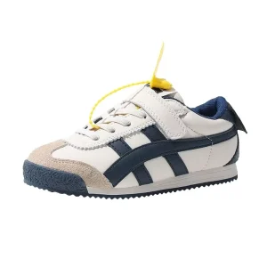 Children’s Forrest Gump Ankle Lace up Hook Loop Striped Shoes Spring Autumn Kids’ Soft Sole Casual Shoes