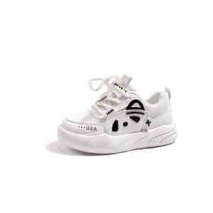 Children’s Four-Season Casual Sneakers Mesh Breathable Primary Secondary School Running Shoes for Boys Girls Medium Large Sizes