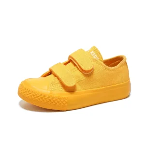 Children’s Kindergarten Comfortable Casual Candy Color Kids Shoes Children’s Sports Velcro Dance Anti-slip Canvas Shoes Children