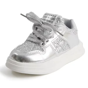 Children’s Lace up Casual Shoes Boy Girl Non-slip Outdoor Walking Shoes for Kid