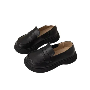 Children’s Leather Shoes Spring and Autumn Student Shoes black boys’ Girls’ leather shoes