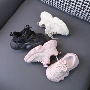 Children’s Lightweight Anti-slip Soft Soled Outdoor Walking Running Shoes Casual Shoes Sneakers for Boy Girl