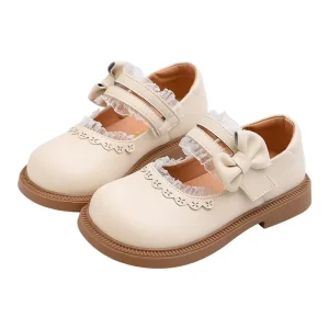 Children’s Little Leather Shoes Spring and Autumn Sweet and Cute Girl Princess Shoes Performance Single Shoes