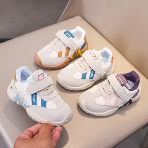 Children’s Mesh Sports Shoes Dad’s Breathable Running Shoes Soft Soled Forrest Gump Shoes Aged for 1 6 Years Old
