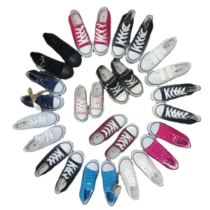 Children’s New Pure Color Canvas Shoes Daily Wear Comfortable Stock Lots Casual Shoes