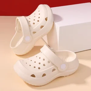 Children’s Non Slip Soft EVA Clog Shoes Summer Outdoor Home and Beach Parent Child Sandals Boys’ Thick Sole Slippers