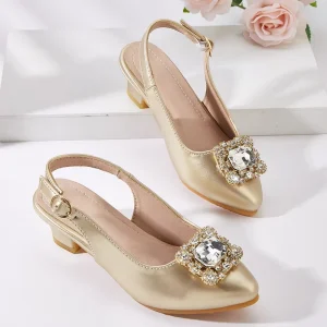 Children’s Princess Shoes Kids Princess Little Girls Leather Shoes Fashion Stylish Spring Dress Shoe