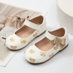 Children’s Princess Shoes Spring New Girls Sandals Mary Jane Cute Outdoor Casual Flat Shoes Kids Non Slip PU Leather Shoes
