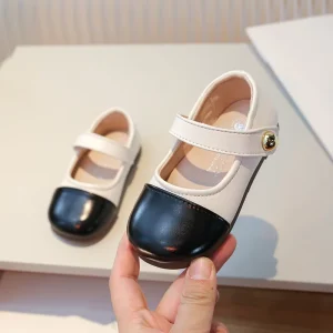 Children’s Princess Shoes for Kids Girls Soft Sole Flats Dress Performance Shoes Cute Student School Uniform Dress Shoes