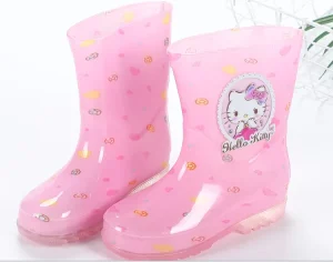 Children’s Raincoat Rain Shoes Children’s Outdoor Walking Non slip Rain Boots Cartoon PVC