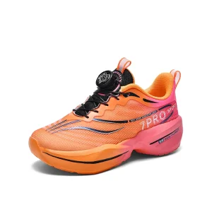 Children’s Road Running Shoes Jogging Boy’s Girls’ Button Sneakers Track Trail-running Shoes Running Minima Canvas Air Mesh