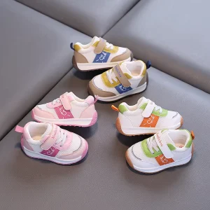 Children’s Running Shoes New Toddler Boys Ankle Sneakers Casual Infant Soft Sport Shoes Baby Girls HOOK&LOOP Closure