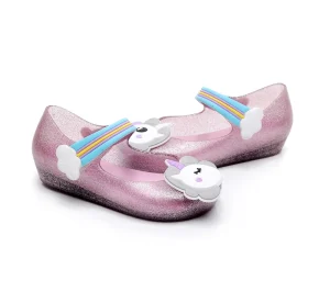 Children’s Sandals Shoes Jelly Kids Washable Non slipping Sandals Shoes Kids Summer Lightweight Shining Shoe