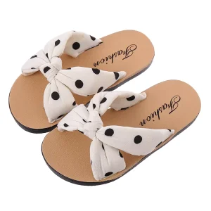 Children’s Sandals Slippers Sponge Leisure Indoor and Outdoor Printed Fabric Comfortable and Soft Girls’ Sandal
