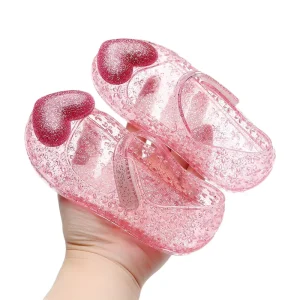 Children’s Sandals Soft Soles Girl’s Breathable Jelly Princess Shoes Baby’s Sandals