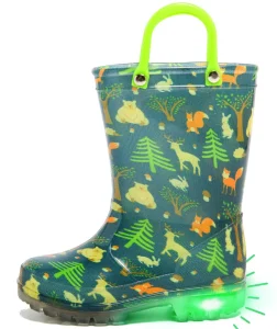 Children’s Shiny Rain Boots, Baby Water Boots, Heart-shaped, Cartoon Rain Shoes