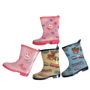Children’s Shiny Rain Shoes Baby Water Boots Cute Heart-shaped Kid Rain Boots