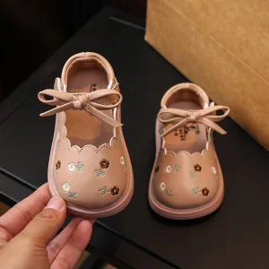 Children’s Shoe Casual Shoe Dress Shoe Kids Shoe Walking Trendy Flat Leather Shoe Formal Shoe Baby Girl Shoe