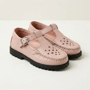 Children’s Shoe Shoe Girl Office Shoe for School British Style Light Shoe for Girl Led Tan School Shoe for Kid