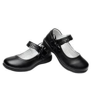 Children’s Shoes Real Cowhide Soft soled School Performance Formal Pupil Shoes Comfortable Soft Flat Etiquette Princess Shoes