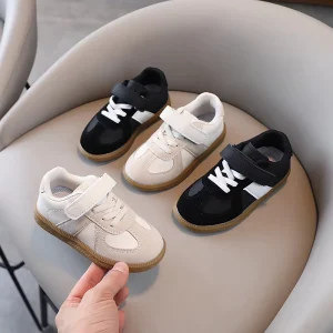 Children’s Shoes Spring Artificial Anti slip Comfort Flat Sole Board Sports Kids Shoes Bos Running Shoes Chaussures Pour Enfants