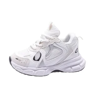 Children’s Shoes Spring Autumn Style Kids Sports Mesh Breathable Elementary School Running Shoes Custom Sneakers